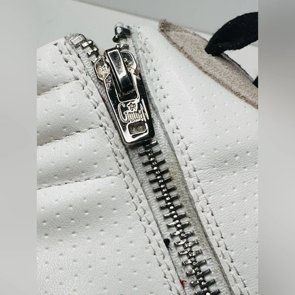 Golden Goose Slide White Grey Leather High Top Sneakers Shoes